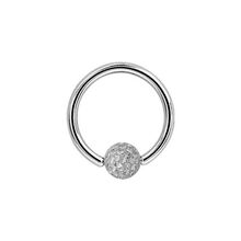 Surgical Steel Ball Closure Ring - Epoxy Jewelled Ball