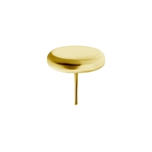 18K Gold Attachment for Threadless Labret - Disc