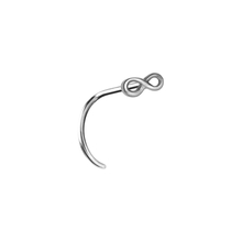 Surgical Steel Pigtail Nose Stud - Infinity
