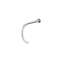 Rose Gold Steel Pigtail Ball Nose Stud