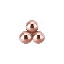 Rose Gold Titanium Attachment for Internal Thread Labret - 3 Ball Trinity