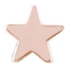 Rose Gold Titanium Attachment for Internal Thread Labret - Star