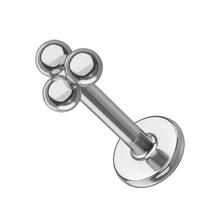 Titanium - 3 Ball Trinity - Threadless Labret