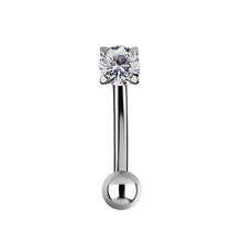 Titanium Internal Thread Rook Bar - Premium Zirconia Round